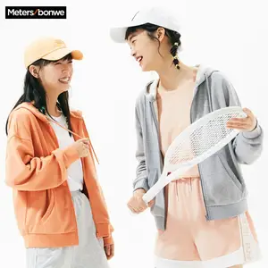 Metersbonwe 2020 Новинка весна осень брендовая Толстовка свободного покроя простое женское пальто для отдыха студентов трикотажные спортивные куртки 224859