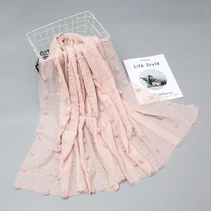 

Лидер продаж, однотонный маленький шарф-шарик для волос, хлопковый Повседневный Универсальный головной платок, Женская шаль в городском ст...