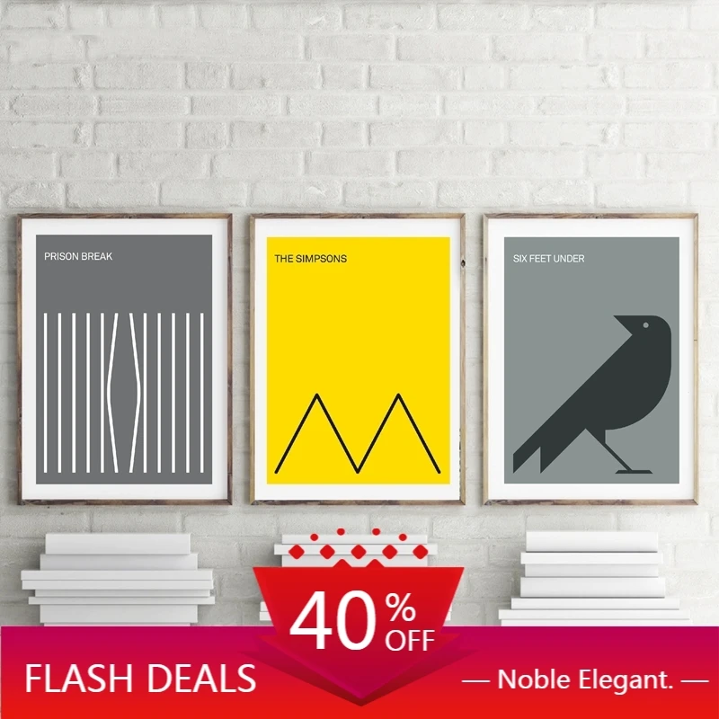 Картина на холсте Постер для ТВ сериала настенные картины принты тюрьмы друзей