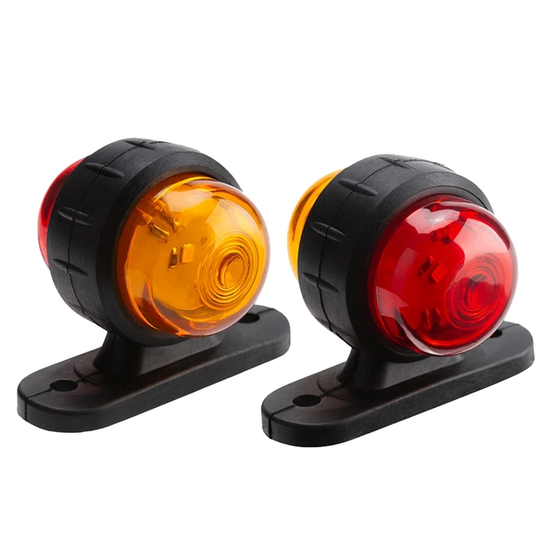 

2Pcs Truck Trailer LED Lamps 24V Car Side Marker Lights Warning Signal Side Marker Light