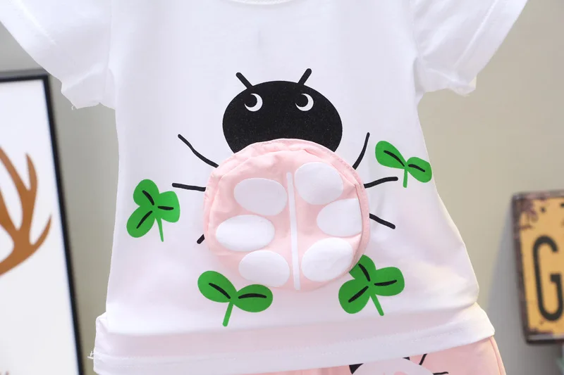 

Baby Boys Summer Clothing Set Casual Cartoon T-shirt + Shorts 2pcs Newborn Girls Clothes Suits Infant Clothing Sets Kids Suits