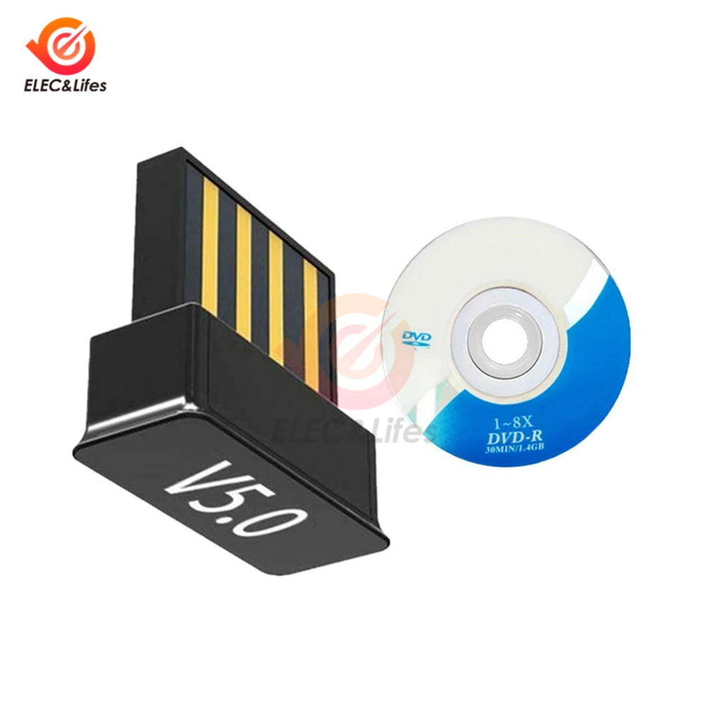 USB Bluetooth V5.0 беспроводной мини адаптер для Windows 7/8/10 ноутбук ПК|Соединители| |