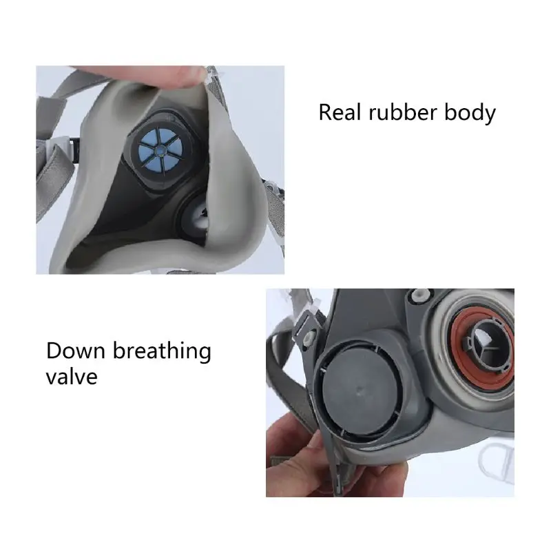 

Full Facemask Respirator Gas Mask Filter Dust Protective Facepiece For Paint 28GE