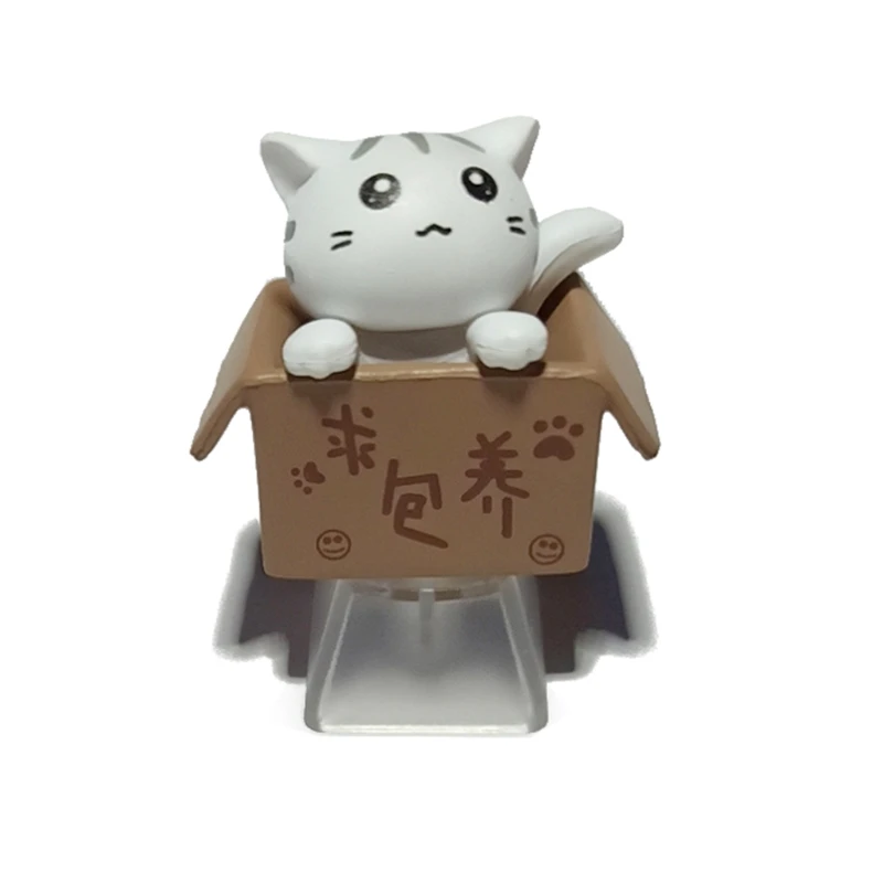 Y5JF 1 шт. DIY ABS Cat пользовательский мультфильм аниме клавиша крышка Нижняя подсветка