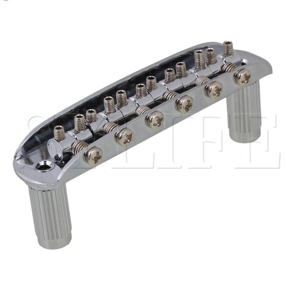 Хромированный роликовый мост Tune O Matic для гитары с 6 струнами и монтажным