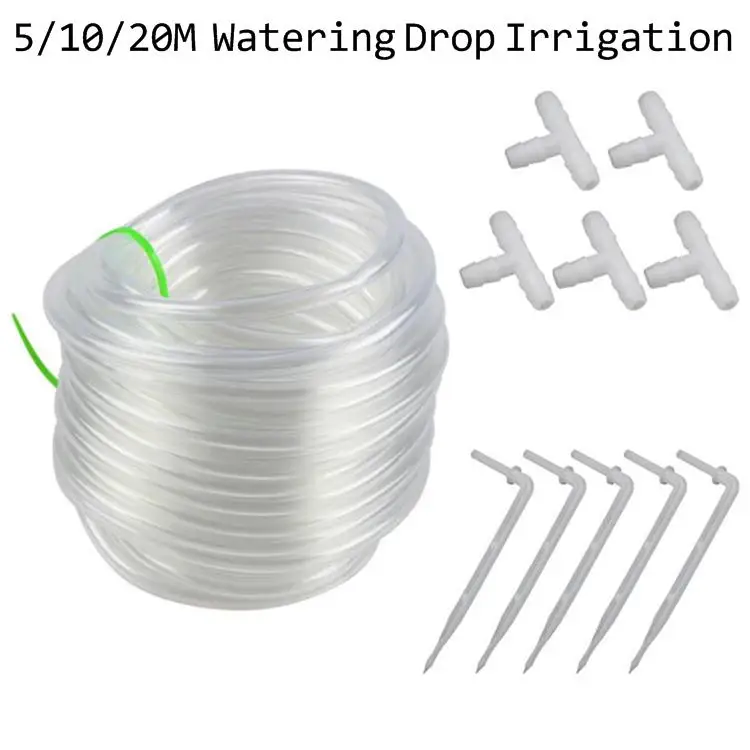 

20M Automatic Watering Device Water Pipe Fitting Transparent Capillary Drip Irrigation Micro Spray Drop Arrow Irrigation System