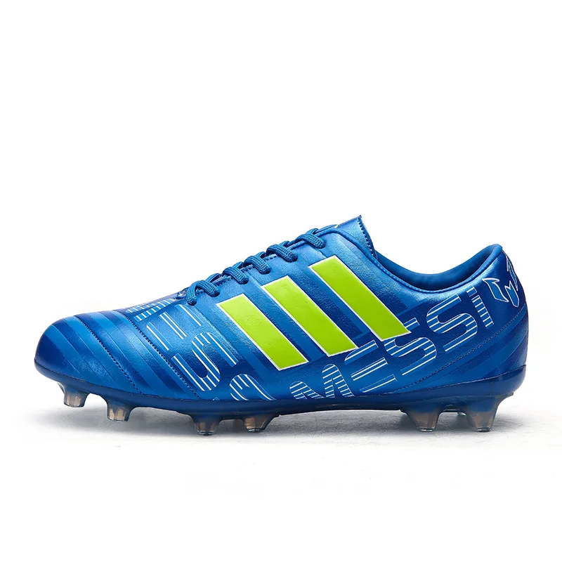 

Lange Spikes Voetbalschoenen Mannen Outdoor Zwart Wit Klassieke Training Voetbal Laarzen Ultralight Antislip Sport Turf Voetbal