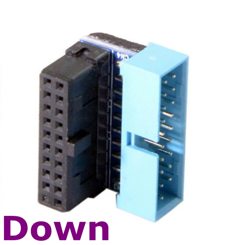 USB 3 0 20-pin типа папа-to-Женский компьютер материнская плата расширения адаптер 90