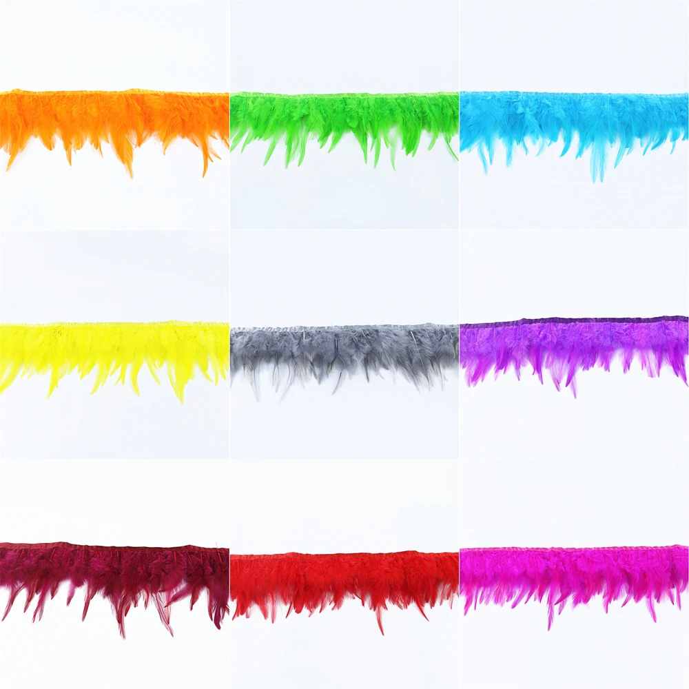 1 м/лот седло петушиное перо бахрома искусственные бордовые перья фазана для