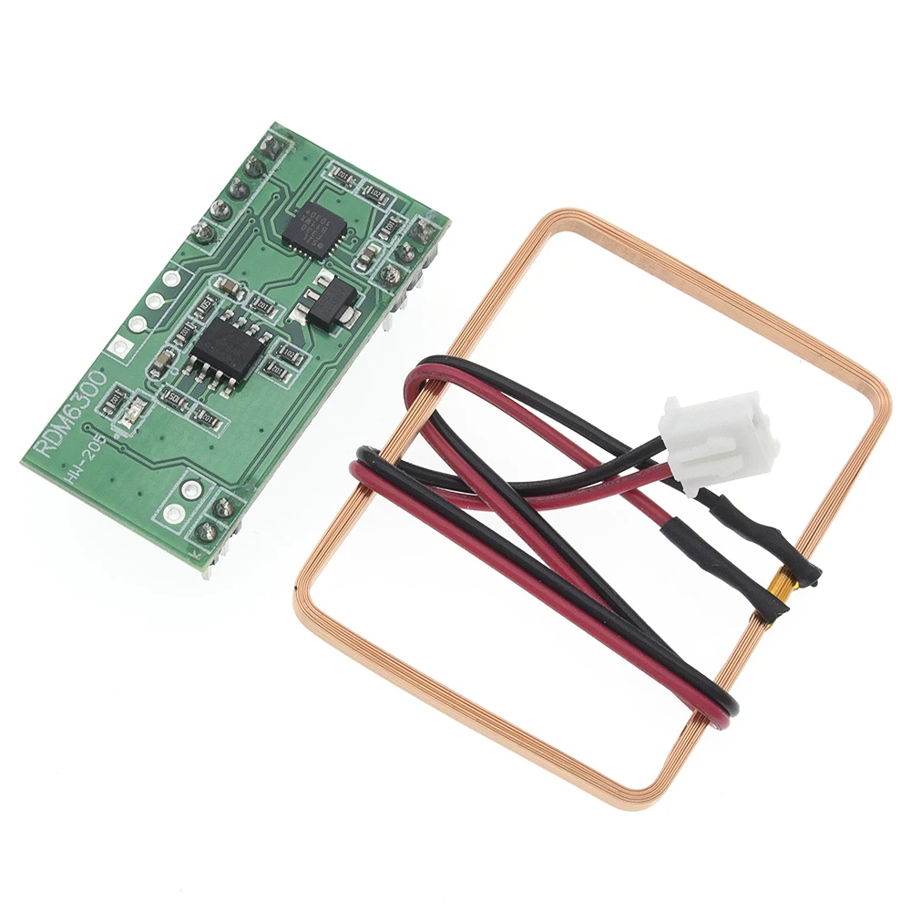 10 шт./лот 125 кГц RFID считыватель Модуль RDM6300 UART Выход Система контроля доступа