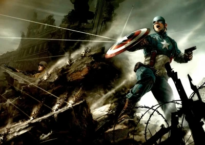 Картина на холсте Marvel герои Капитана Америка настенные плакаты и принты в