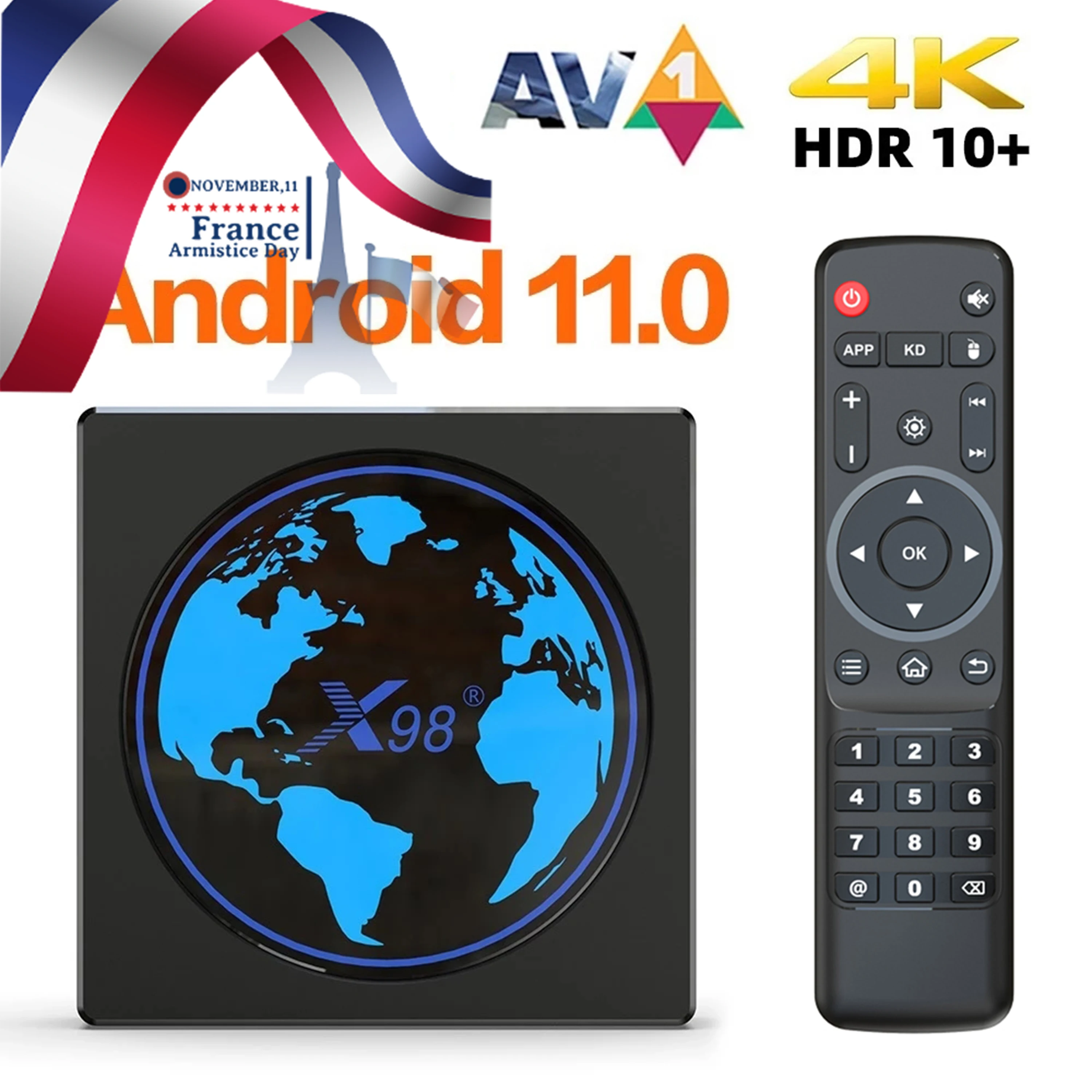 

OTT X98mini Amlogic S905W2 TV Box Android 11 4G 64GB X98 mini Support AV1 Wifi BT Youtube Media Player 4GB32GB Set Top Box