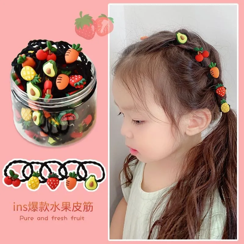 

Free Shipping Children's hair rope not hurt hair, cute girls tie their hair rubber bands good elasticity hair tie headdress