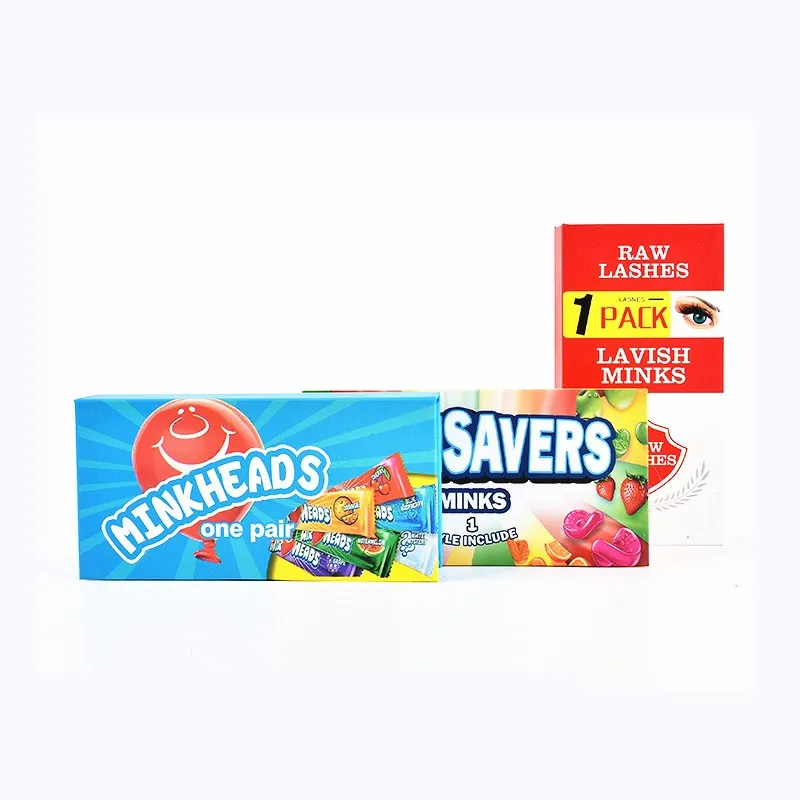 Новые посылка для упаковки ресниц с принтом логотипа фирменным названием полная