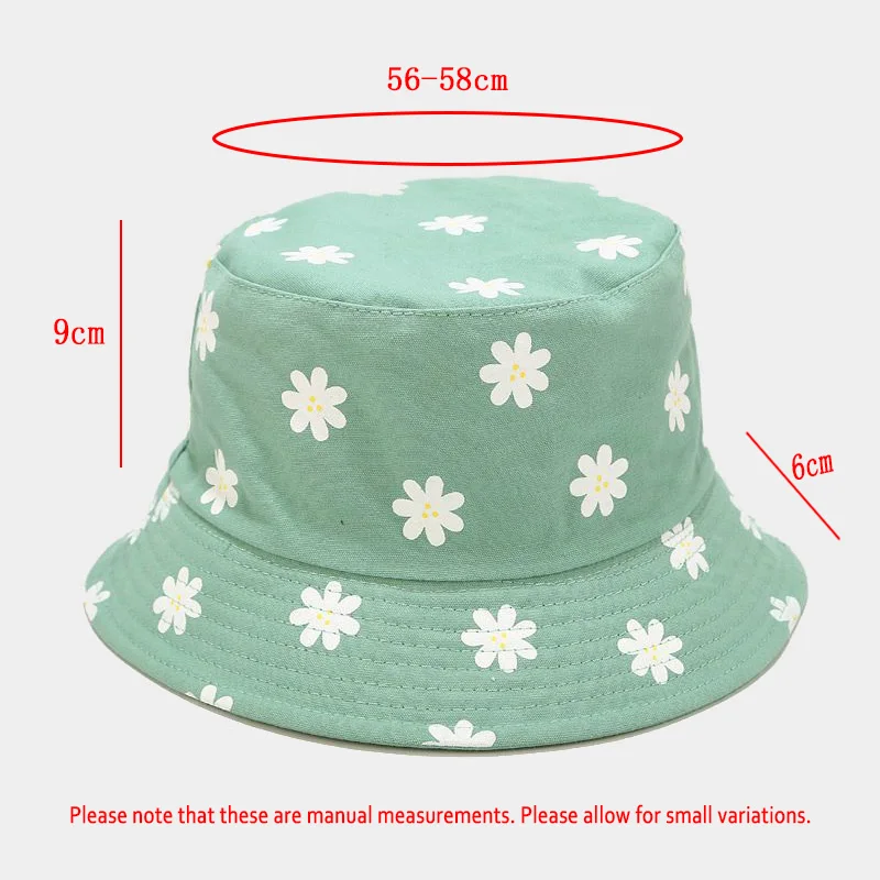 

New Women's Summer Bucket Hat Flower Fisherman Hat Foldable Literature Reversible Sun Protection Hat Unisex Panama Bob Cap