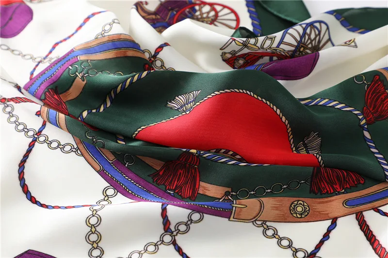 

2021elegant ladies luxury soft satin high quality silk scarf ladies professional decoration scarf silk color-blocking scarf 70cm