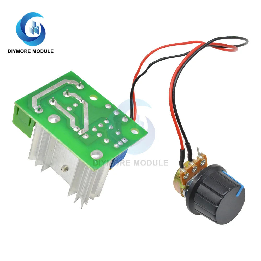 Плата контроллера скорости двигателя переменный ток 50-220 В 2000 Вт стабилизатор