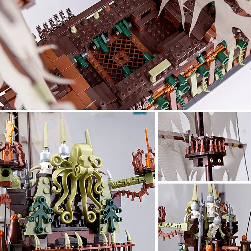 

Mould King 13138 Movie Toys Building Blocks Compatible MOC 16016 Flying Dutchman Set Assembly Model Bricks Kids Christmas Gifts