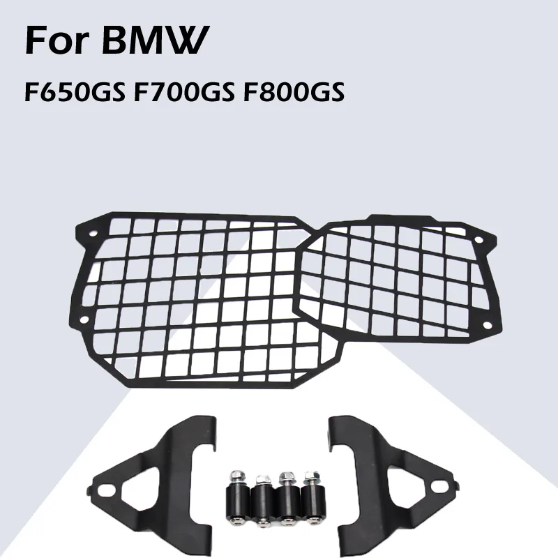 

For BMW F650GS F700GS F800GS Adventure 2008-2017 2018 Front Headlight Guard Cover metal net/Clear Lens Head Light Lamp Protecto