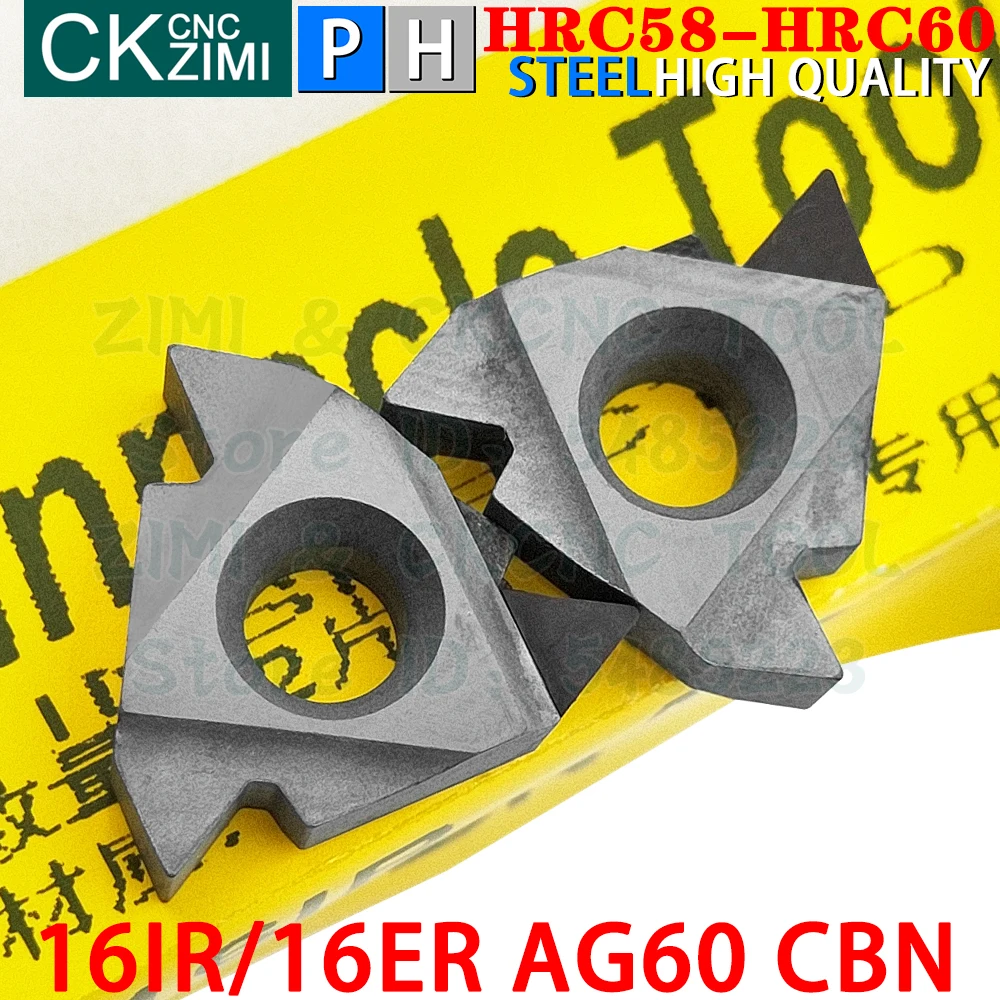 16IR AG60 CBN 16ER кубический нитрид бора вставки Внутренние Внешние резьбовые Токарные