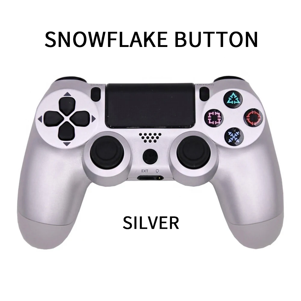 Bluetooth Беспроводной джойстик для PS4 контроллер подходит для Игровые приставки 4 консоль для Игровые приставки Dualshock 4 геймпад для PS3 консоли геймпад джойстик для gamepad геймпад для пк для PS4 - Цвет: type1 Silver