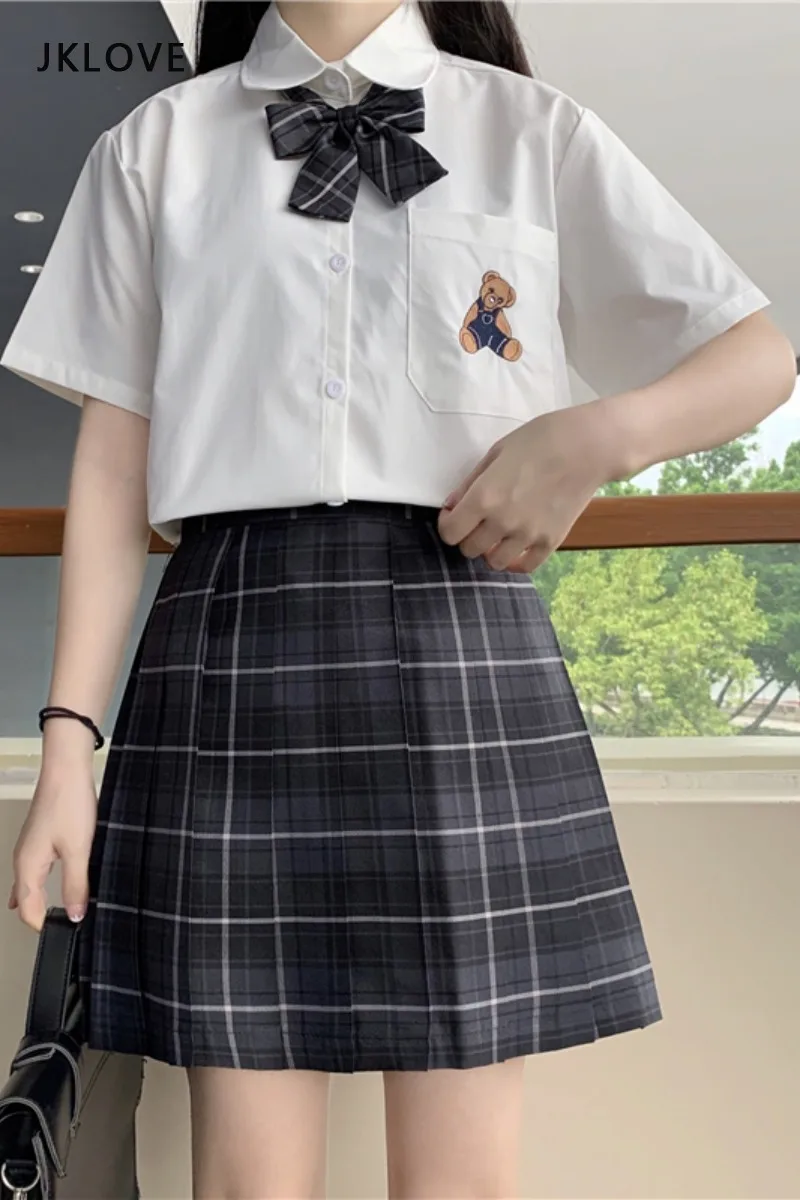 

Short skirt Uniform skirts A-Line High Waist 2021 Sexy Blue Gothic Harajuku Japanese School School Girl Dance Skirts clothes