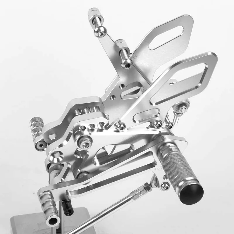Педаль мотоцикла для Kawasaki ZX10R 2004 2005 алюминиевый сплав Rearset подножки ног черный