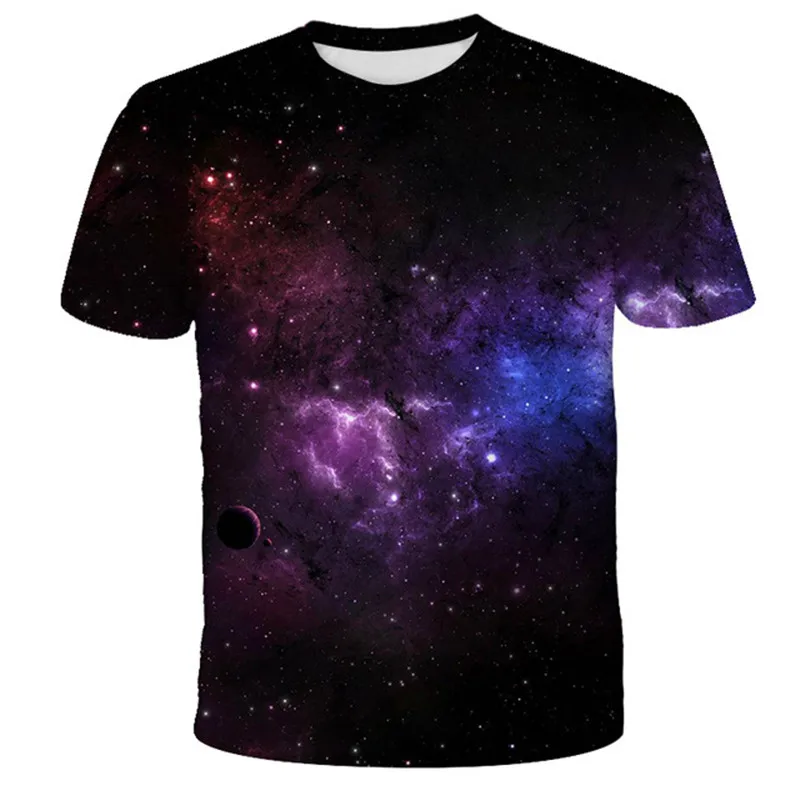 

Starry Sky T shirt Kids Boys Girls Clothes Fashion Children Casual Costume Streetwear Kids Printed 3D T-shirts Cool Tops Tee