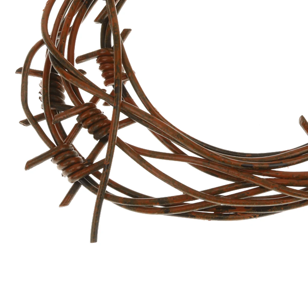 Гирлянда в рустикальном стиле колючая проволока для украшения вечевечерние НКИ
