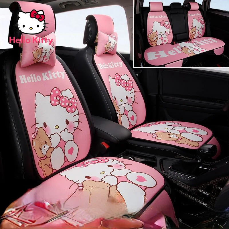 

Автомобильные аксессуары Hello Kitty Новые Мультяшные милые Креативные автомобильные всесезонные универсальные удобные и дышащие подушки