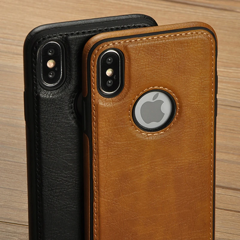

Stitching Slim PU Case For iphone 12 12 Pro 11Pro Max XR X XS MAX Leather Ultra Thin Phone Cases for 6 7 8 plus Anti-fall Cover