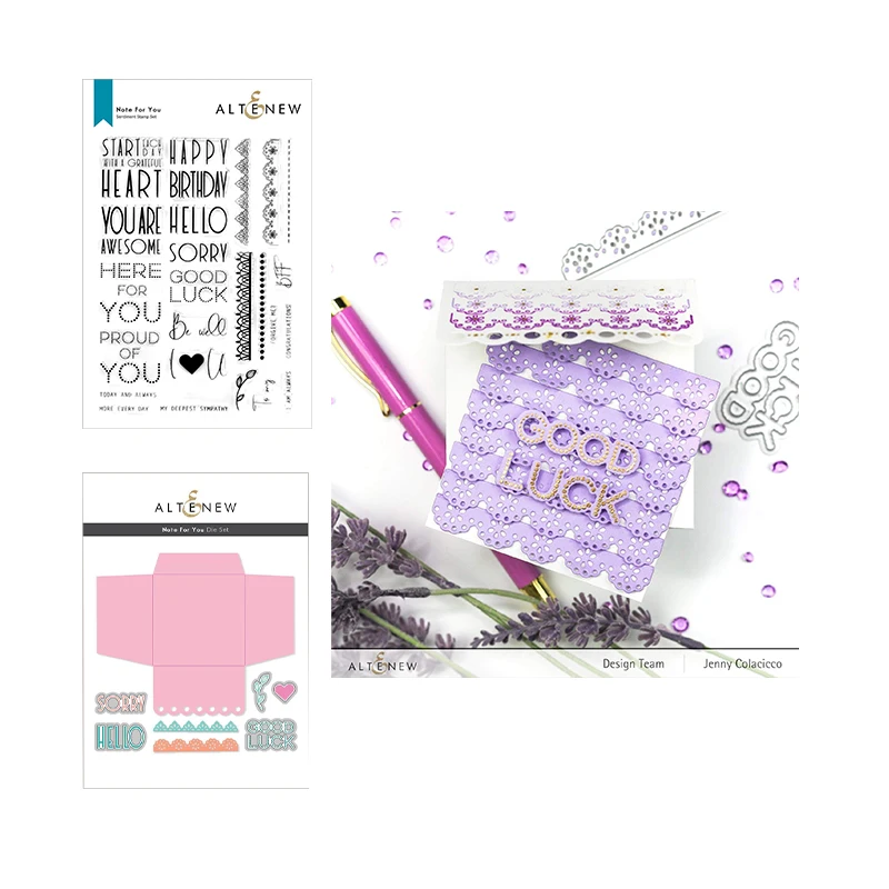 

Note for You Metal Cutting Dies Silicone Stamps Scrapbooking New Make Photo Album Card Diy Paper Embossing Craft Supplies 2021