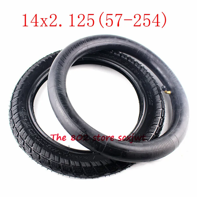 Новейшая 14-дюймовая шина 14x2 125 (57-254) внутренняя камера шины подходит для многих