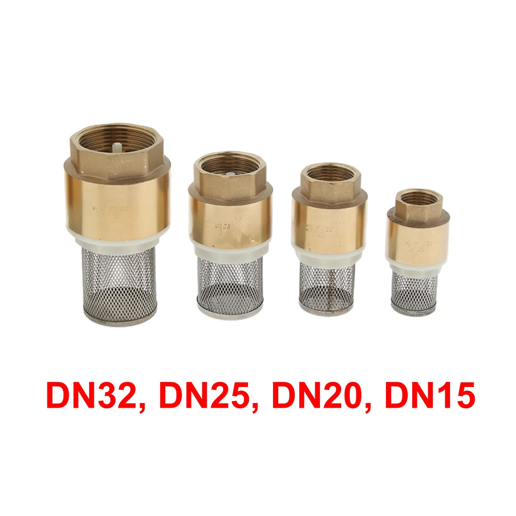 Brass Foot Valve Mesh Check With Strainer Filter Installed at a pump or the bottom of pipe line | Дом и сад