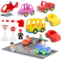 big size city road street particle base plate straight curve baseplates board building blocks sets large bricks educational toys