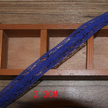 5 yards 2.3cm Новинка, 5 ярдов/много, высокое качество, белое кружево, хлопок, кружево для шитья, домашний интерьер, аксессуары для одежды, материал для рукоделия - Цвет: 5 yards 2.3cm
