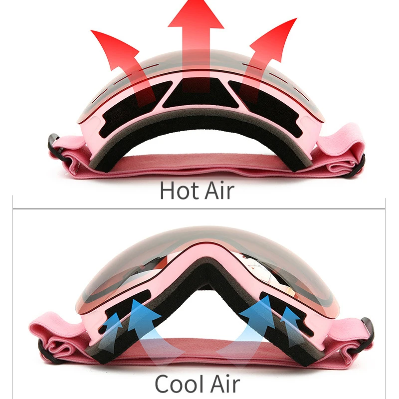 anti fog ski goggles uv400 protection snowboard eyewear snow snowmobile man women skiing outdoor sport mask glasses free global shipping