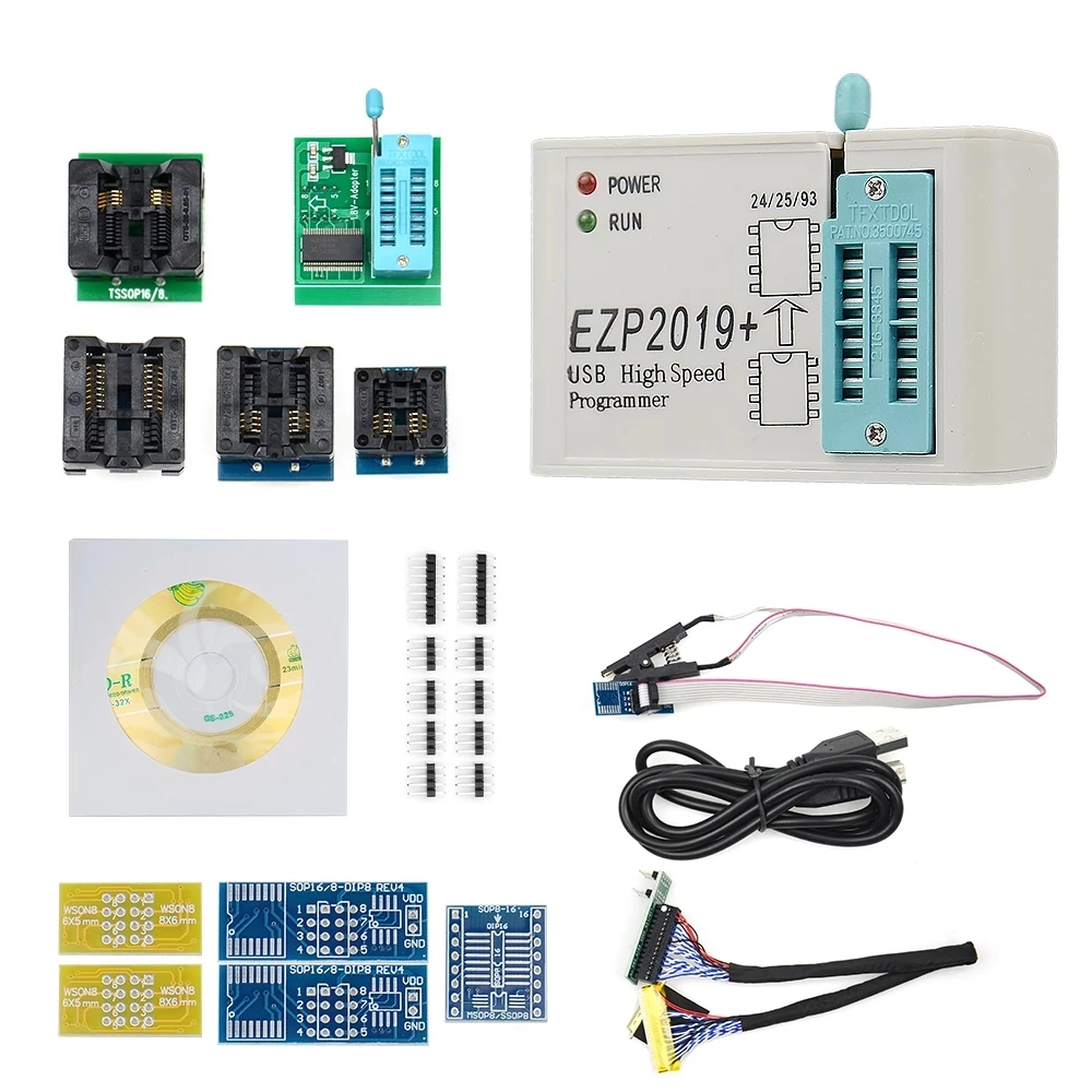 Высокоскоростной USB-программатор EZP2019 SPI EZP 2019 с адаптером поддержкой 24 25 93 EEPROM