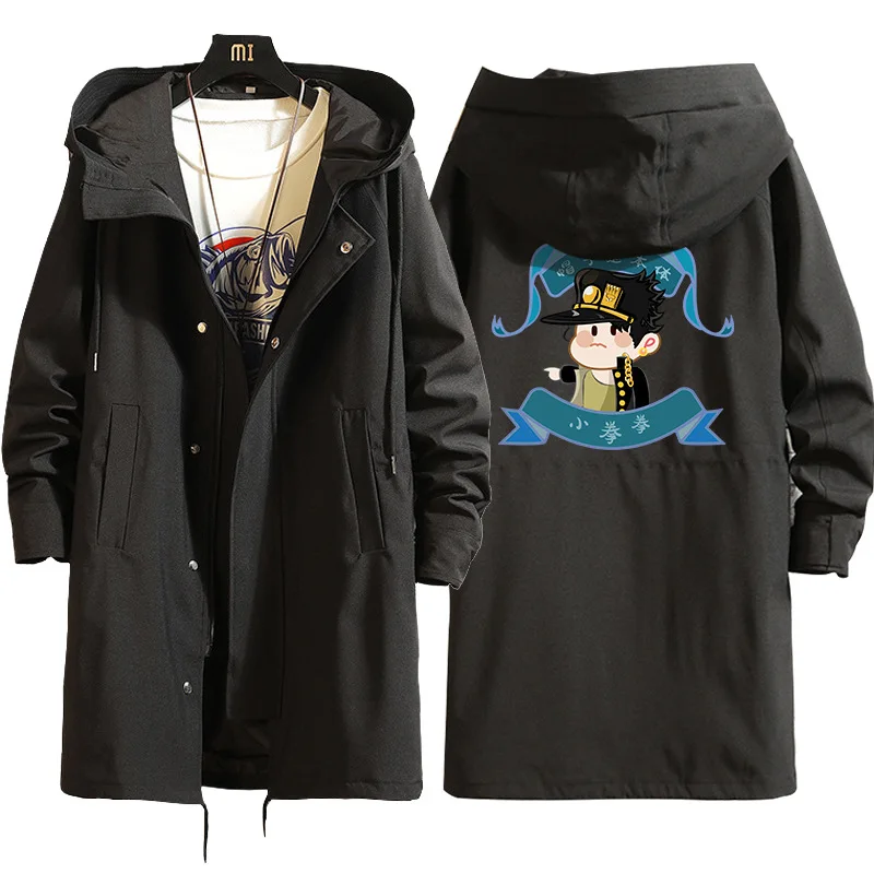 

Anime Peripheral Jojo's Bizarre Adventure Windbreaker Jotaro Kira Yoshikage Killer Queen Jacket Christmas Birthday Gift