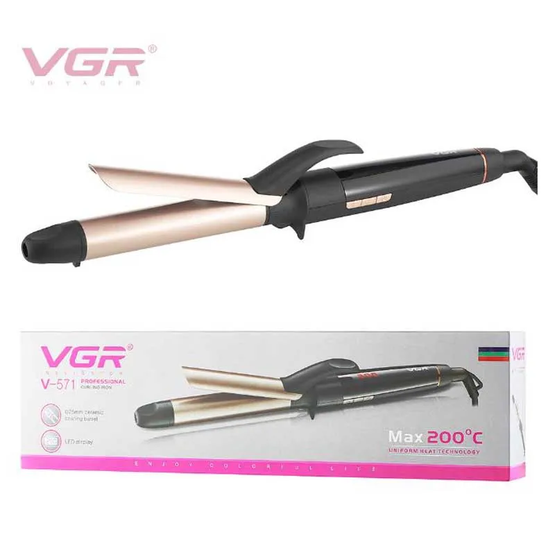 

VGR electric hair curling iron professional hair curler hair styler hair curling iron hair styling Tourmaline ceramic