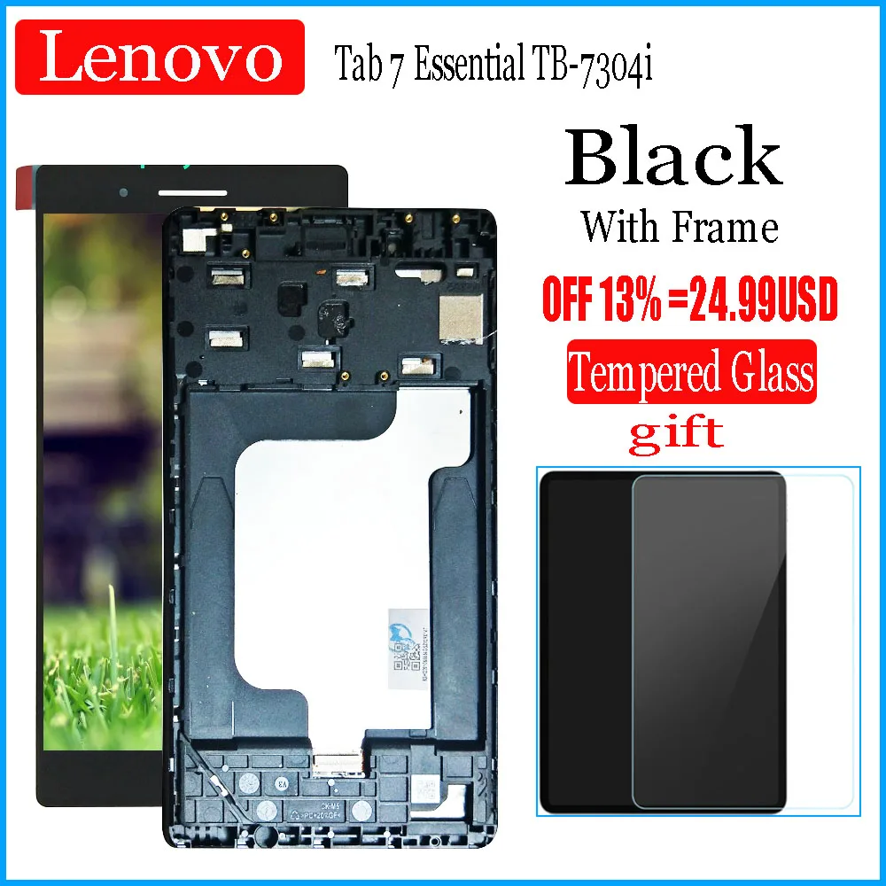 

NEW LCD Display and Touch Screen Digitizer Assembly 7" For Lenovo Tab 7 Essential TB-7304i LCD Tab 4 TB-7304i TB-7304N TB 7304I