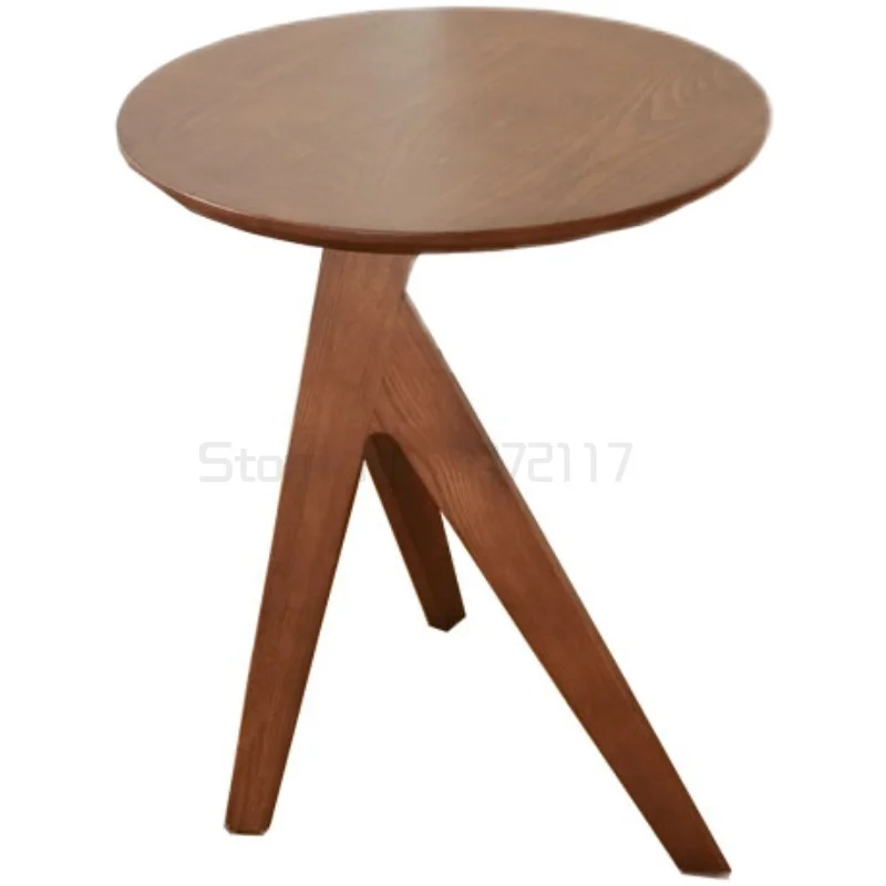 

Household side quiet wind solid wood small tea table Nordic modern design living room furniture