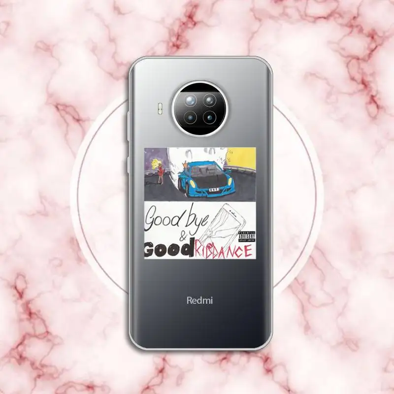 

Juice Wrld Lucid Dream Hip Hop Rapper luxury Phone Case cover Transparent for Xiaomi Redmi note 10 t 8 9 pro lite 11