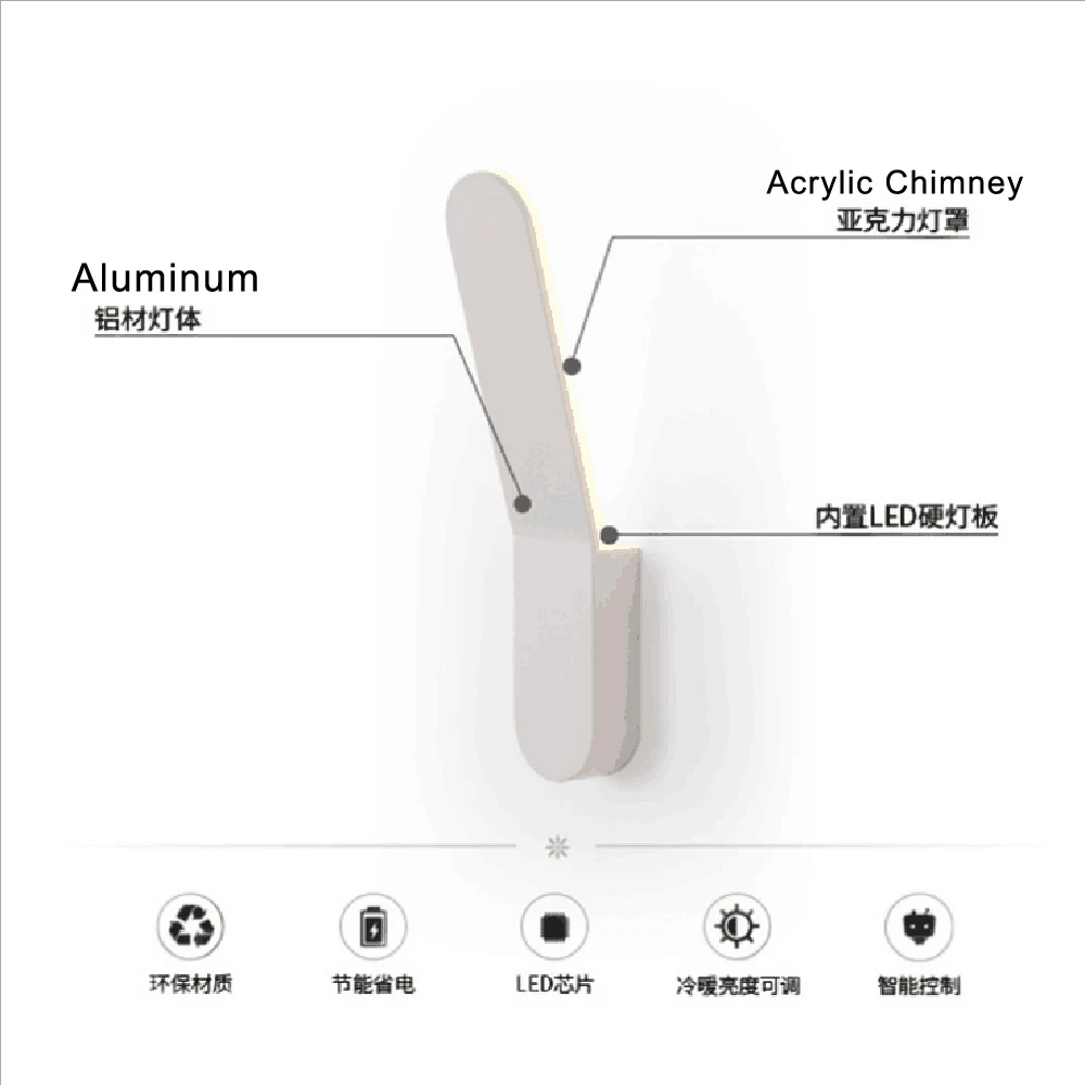Современный простой настенный светильник Led 9 Вт 12 для гостиной коридора спальни