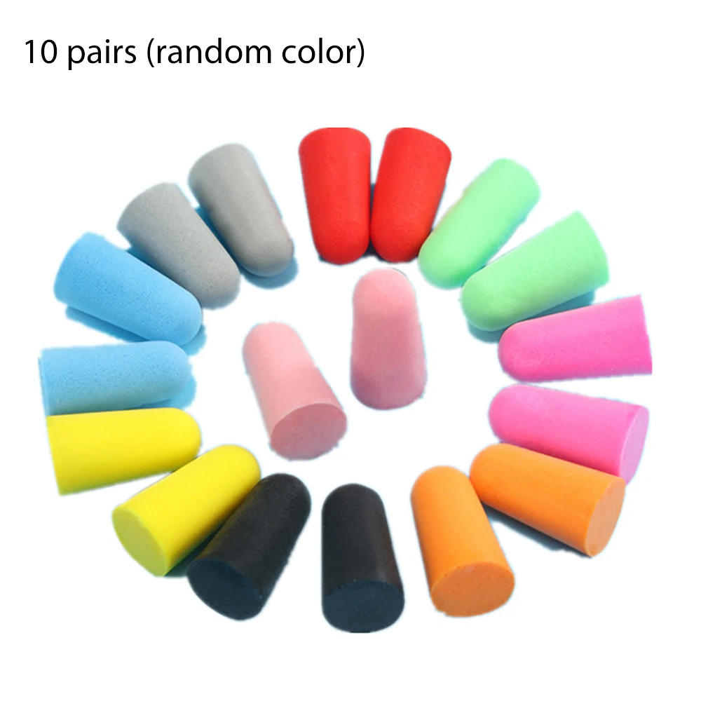 

10 Pairs Disposable Soft Foam Earplugs Snore-Proof Sleep Ear Protector No Cords