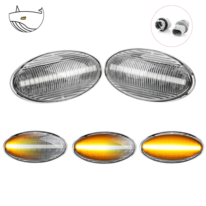 

2PCS Dynamic LED Light Side Marker Turn Signal Lights Indicator Amber Repeater Car Lights For Suzuki Swift Jimmy Vitara SX4