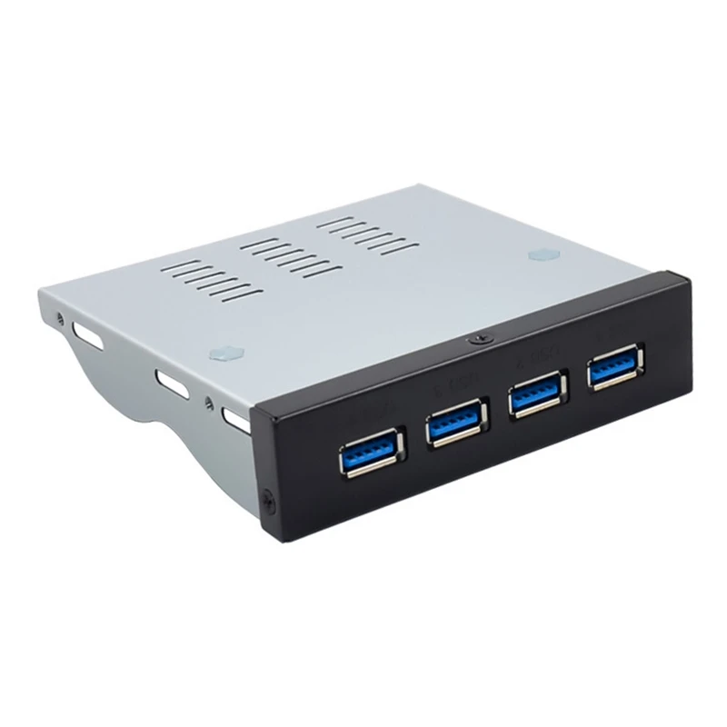 

3.25 in VL820 4-Port TYPE-A USB3.1 10Gbps Front Panel Hub for Desktop PC USB Hub with SATA 15Pin to 4Pin Power Cord