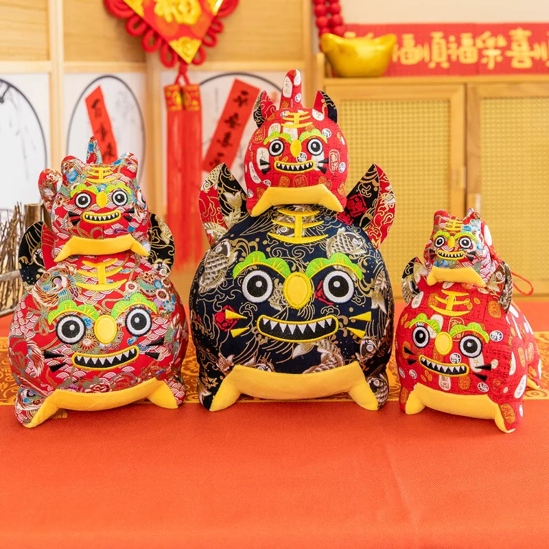 

2022 Chinese New Year Tiger Mascot Doll Spring Festival Party Decor Chinese New Year Decorations Chinese New Year Gifts 8cm