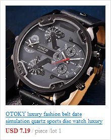 OTOKY Роскошные модные водонепроницаемые светящиеся мужские золотые скульптуры дракона кварцевые часы Роскошные мужские стальные часы кожаные спортивные качественные
