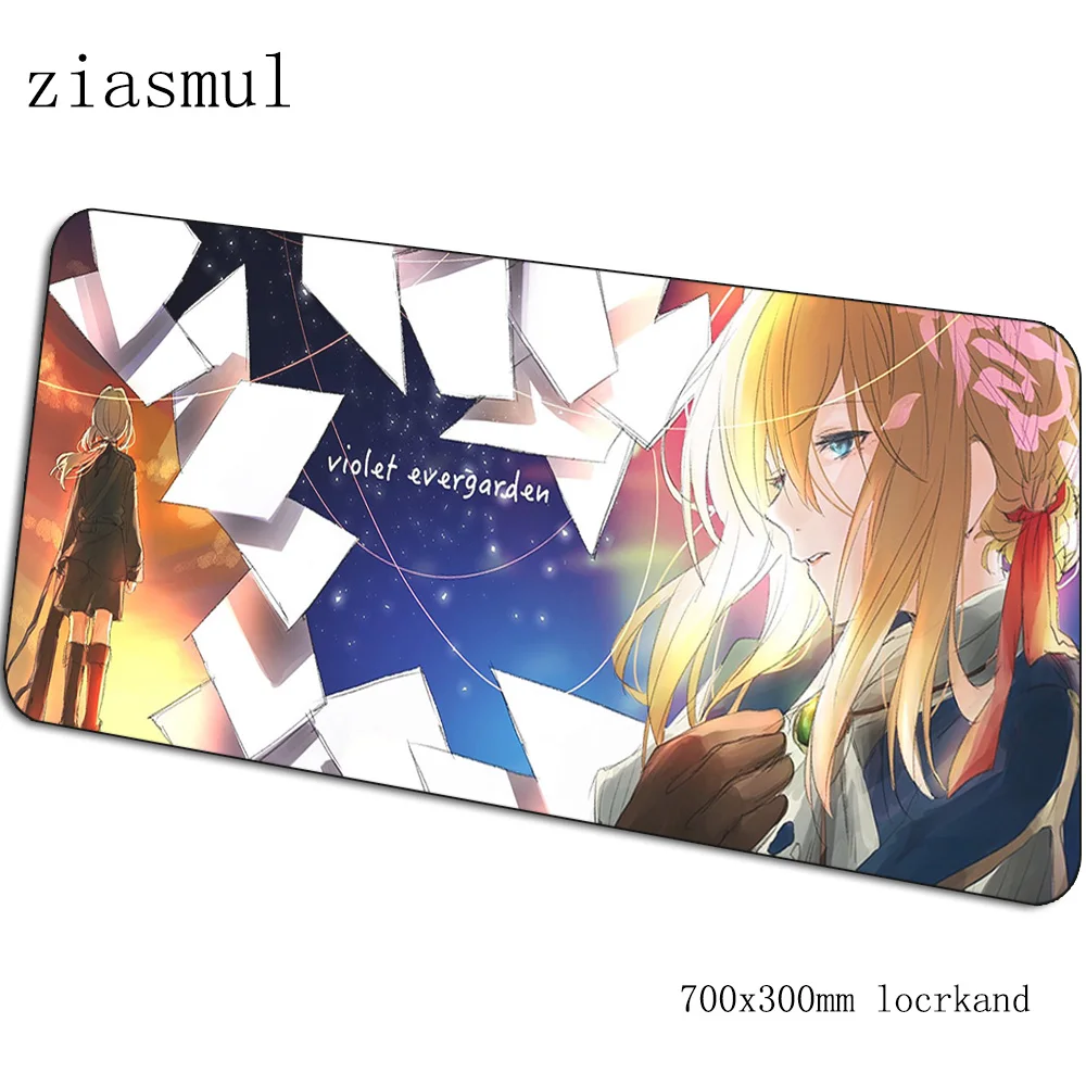 Violet evergarden коврики 700x300x3 мм Высококачественный игровой коврик для мыши большая клавиатура Коврик для мыши милый ноутбук аксессуары для геймеров коврик для мыши - Цвет: pattern 4